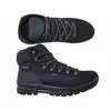 A pair of black hiking boots shown from a top-down and side view. Podgląd zdjęcia produktu