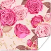 MuchoWow® Poster Rosen - Blumen - Muster 50x50 cm - Produktbild-Vorschau 1
