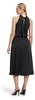 Vera Mont Damen Cocktailkleid mit Stehkragen Schwarz,44 Produktbild-Vorschau 2