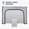kwmobile Leinen Hülle kompatibel mit 24-26" Monitor - Produktbild-Vorschau 2