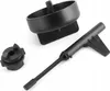 Three black plastic automotive tools for filling transmission fluid, laid out on a white background. Podgląd zdjęcia produktu