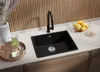 PRIMAGRAN Spülbecken Schwarz Metallic 56x44cm, Granitspüle Produktbild-Vorschau 2