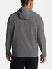 Under Armour UA Vibe Woven Jacket Herren Kapuzenjacke Grau Produktbild-Vorschau 2