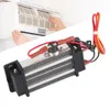 A collage showing a person cleaning an air conditioner filter and a close-up of a PTC ceramic heater element. Produktbild-Vorschau