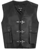 PAULGOS Lederweste Biker Kutte Clubweste Chopper Weste 100% Produktbild-Vorschau 1