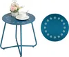 Outdoor Beistelltisch mit Blumenausschnitten, Wetterfest, Produktbild-Vorschau 1