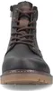 A close-up, front view of a brown leather boot. Produktbild-Vorschau