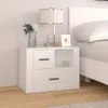 Nachttisch Weiß 60x36x45 cm Holzwerkstoff Produktbild-Vorschau 2