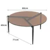 Table basse ronde en verre Vrygle Ø80 cm – Table de salon Voir les images du produit 8
