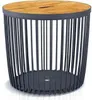 TONI ZEN Draht-Beistelltisch mit Bambusdeckel | 50 L | H x Produktbild-Vorschau 1