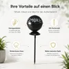 Boltze Sturmaschenbecher Aschenbecher Schwarz Weiß Eisen Produktbild-Vorschau 13