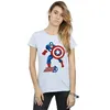 Captain America - "The First Avenger" T-Shirt für Damen Produktbild-Vorschau 3