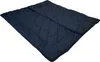 A navy blue quilted blanket laid out on a white background. Produktbild-Vorschau