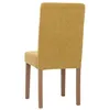 A single yellow dining chair is shown from the back against a white background. Náhled obrázku produktu