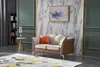 Klassische Zweisitzer 2er Sitzer Sofa Couch Polster Leder Produktbild-Vorschau 3