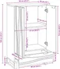 vidaXL Buffet haut brun 60 x 33 x 100 cm bois de manguier Voir les images du produit 7