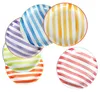 Summer Stripes Set di 6 piatti grandi in gres colorato a Anteprima dell’immagine prodotto 1