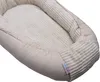 MamaLoes Babynest Velours Rippstoff Beige Wendemöglichkeit Produktbild-Vorschau 7