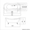 HOME DELUXE - freistehende Badewanne FAMA Weiß Wanne Design Produktbild-Vorschau 6