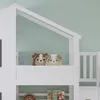 Merax Etagenbett Hausbett 90x200cm mit Treppenaufbewahrung, Produktbild-Vorschau 5