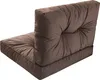 A brown floor cushion or chair cushion set. Náhled obrázku produktu