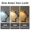 Lupe mit Licht, LED-Schreibtischlampe mit Sockel und Produktbild-Vorschau 3