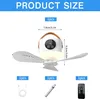 Mobiler Deckenventilator(weiss) mit Licht und Produktbild-Vorschau 6