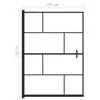 vidaXL Duschkabine ESG 100x140 cm Schwarz Produktbild-Vorschau 5