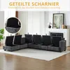 Modulares Chenille-Sofa, Ecksofas für das Wohnzimmer Produktbild-Vorschau 4