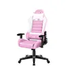 A pink and white gaming chair is shown against a white background. Produktbild-Vorschau