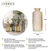 4er Set Vase Braun Grau H14cm Glas Blumenvase Naturtöne Produktbild-Vorschau 2