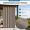 Outdoor Vorhang mit Ösen Taupe 254 x 214 cm Winddicht Produktbild-Vorschau 6