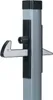 A close-up view of a door stopper mechanism attached to a pole. Produktbild-Vorschau