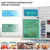 COSTWAY 90L Kühlschrank 64L Kühlteil 26 L Gefrierteil Produktbild-Vorschau 3