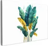 MuchoWow® - Leinwandbilder - Blätter - Grün - Tropisch - Produktbild-Vorschau 1
