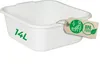 Novaliv Bol de lavage carré 14L, 38x38 cm, Blanc, Sans BPA Voir les images du produit 1