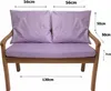 Polštáře na zahradní lavici Fialová | Sedák 130x50x7 + Náhled obrázku produktu 3