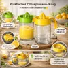 Zitruspresse 2er Set Zitronenpresse Manuell Saftpresse Produktbild-Vorschau 4