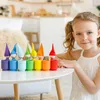 Ulanik Montessori Jouets en bois Poupées arc-en-ciel à Voir les images du produit 17