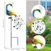 Lampada Solare A Forma Di Pavone – Decorazione Da Giardino Anteprima dell’immagine prodotto 3