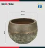 KOTARBAU® Keramický kvetináč Gold Výška 20 cm ⌀ 27 cm Náhľad obrázku produktu 3