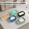 Silikon Seifendose mit Abtropfschicht, tragbare Soap Dish Produktbild-Vorschau 2