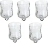 5 x Glasaufsatz für Kerzenständer Windlicht Crackle Design Produktbild-Vorschau 1