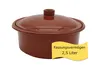 Ton-Cocotte mit Deckel - 2,5 Liter– Glasierter Schmortopf Produktbild-Vorschau 1