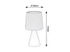 Stolní Lampa E14 Max 40W Šedá Rabalux Nalani Náhled obrázku produktu 3