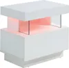 Nachttisch mit 1 Schublade und 1 Nische - Mit LEDs - MDF - Produktbild-Vorschau 4