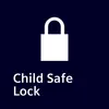 A white padlock icon and text "Child Safe Lock" on a dark blue background. Produktbild-Vorschau