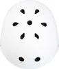 A white helmet with ventilation holes, viewed from the top. Produktbild-Vorschau