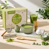VONATES Matcha Set 9-teilig, Matcha-Besen Set mit Keramik Produktbild-Vorschau 2