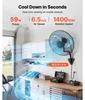 SucceBuy 59W Industrieller Wandventilator 51 cm, 6,5 m/s Produktbild-Vorschau 2